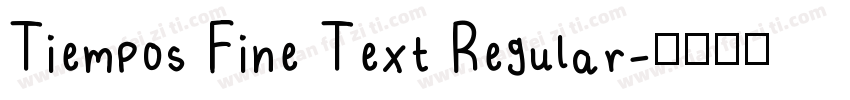 Tiempos Fine Text Regular字体转换